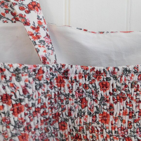 🦌 Abercrombie & Fitch Floral Cropped Smocked Tank Size M - Picture 5 of 15